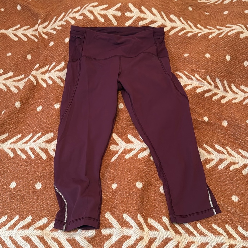 lululemon capri legging with pockets
